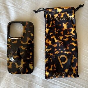 Tortoiseshell Loopy iPhone 14 Pro Right